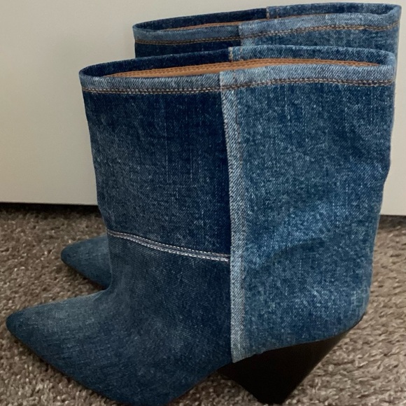 Isabel Marant Miyako Denim Boots - Picture 4 of 8
